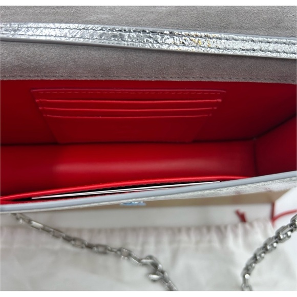 Christian Louboutin, LOUBI54 clutch/shoulder bag with chain made Italy - Picture 8 of 10